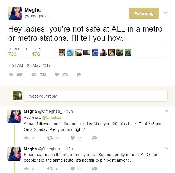 ‘You’re Not Safe’ Delhi Woman Shatters Safety Clichés on Twitter